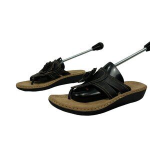 The Cliffs by White Mountain Womens Carnation Thong Sandals Size 11 Black